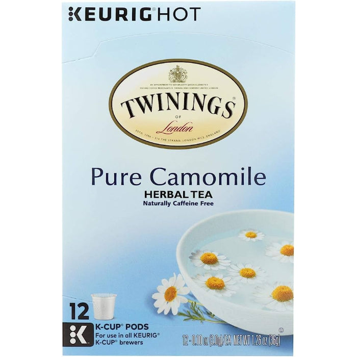 Twinings – Tea K‑Cup Pure Chamomile, 12 Count | Pack of 6