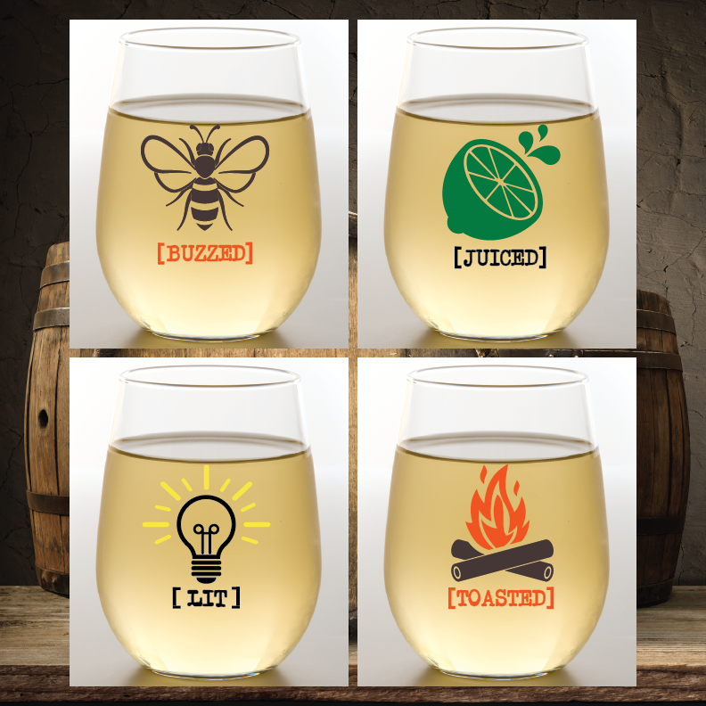 Wine-Oh! – BUZZED Shatterproof Wine Glasses