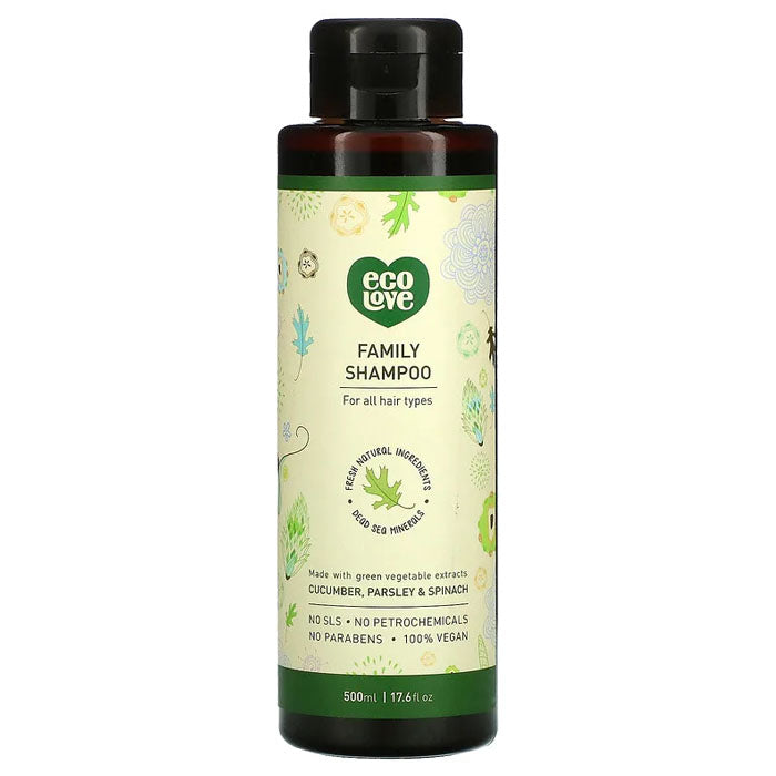 EcoLove – Green Vegetables Family Shampoo, 17.6 fl oz