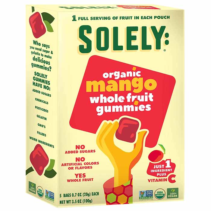 Solely – Organic Whole Fruit Gummies, 3.5oz | Assorted Flavors