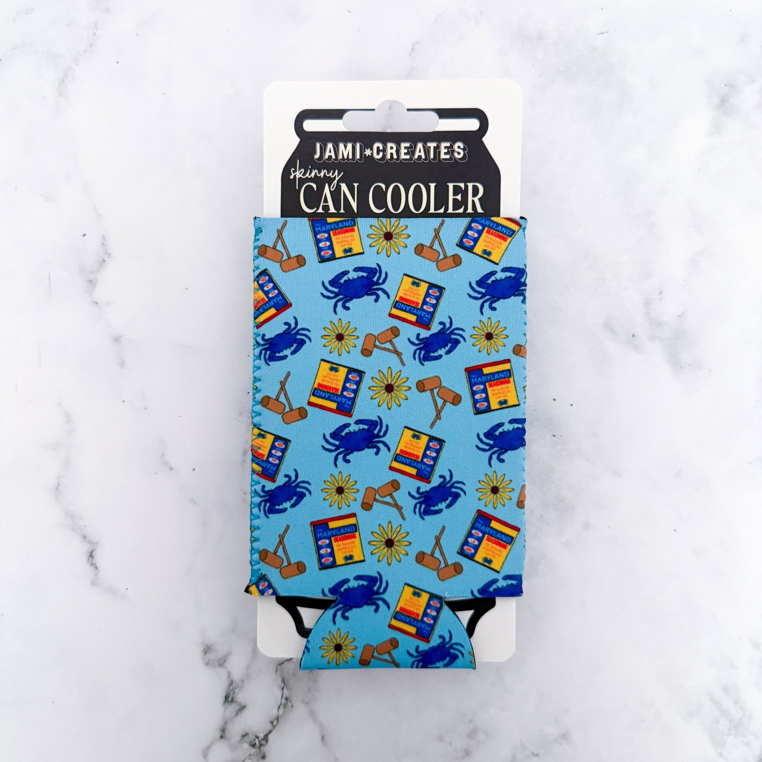 Jami Creates – Maryland Seasoning Skinny Can Cooler Koozie