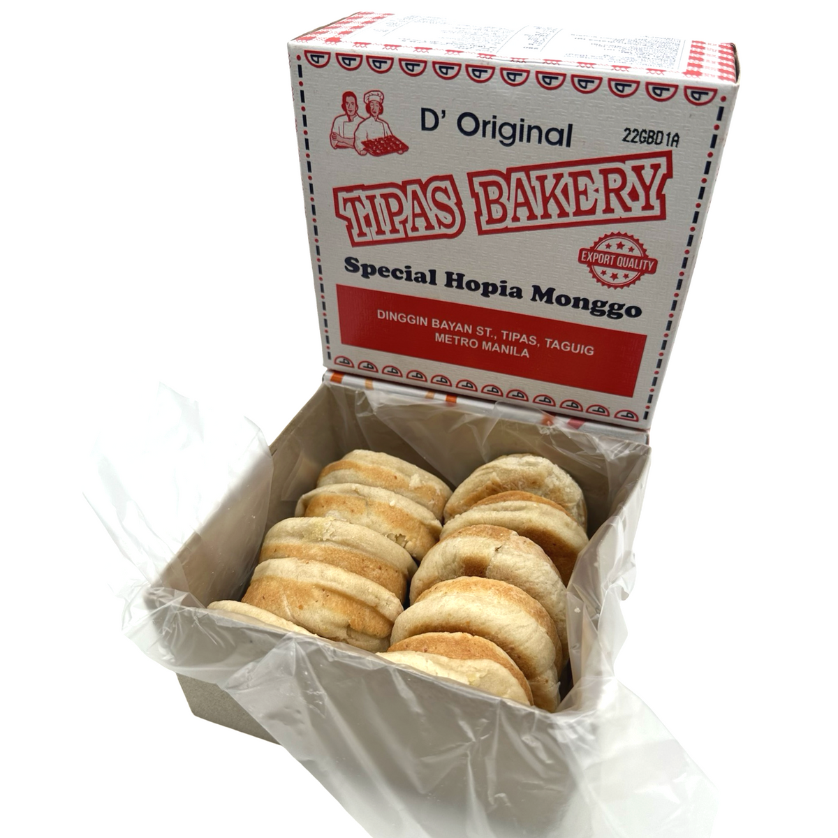 D’ Original Tipas – Special Hopia Monggo – 10 Pieces – 450 G
