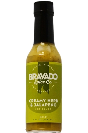 Bravado Spice Co. Creamy Herb and Jalapeno Hot Sauce, 5oz.