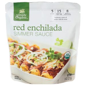 Simply Organic Simmer Sauce Red Enchilada 8 oz | Pack of 6 – PlantX