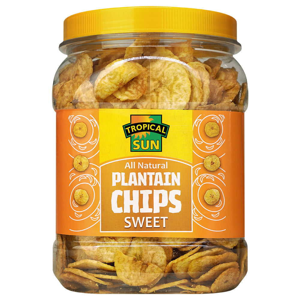 Tropical Sun Plantain Chips – Sweet & Crispy 15oz Snack for Healthy Enjoyment