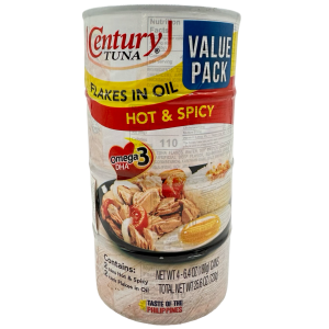 Century Tuna – Value Pack – (2) Flakes in Oil (2) Hot & Spicy – 720 G
