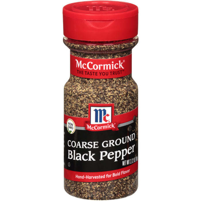 McCormick – Spice Black Pepper, Coarse Ground, 3.12 oz – Pack of 12