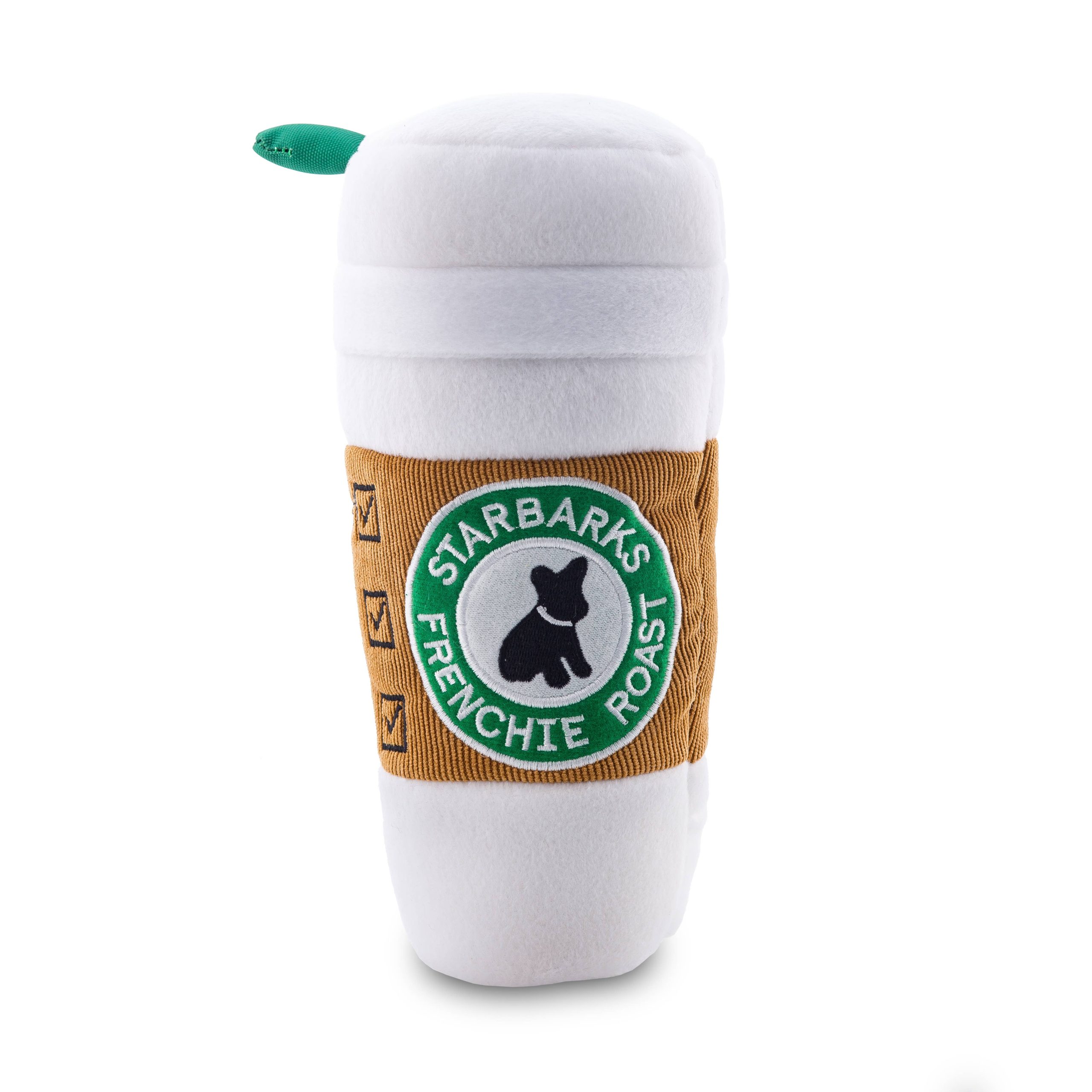 Haute Diggity Dog – Starbarks Coffee Cup W/ Lid Squeaker Dog Toy Small