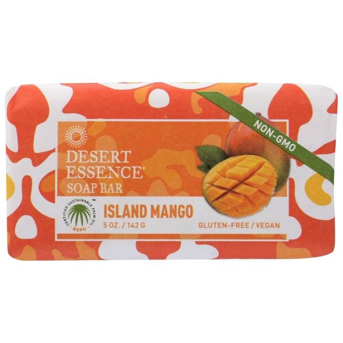 Desert Essence – Island Mango Bar Soap, 5oz | Pack of 3