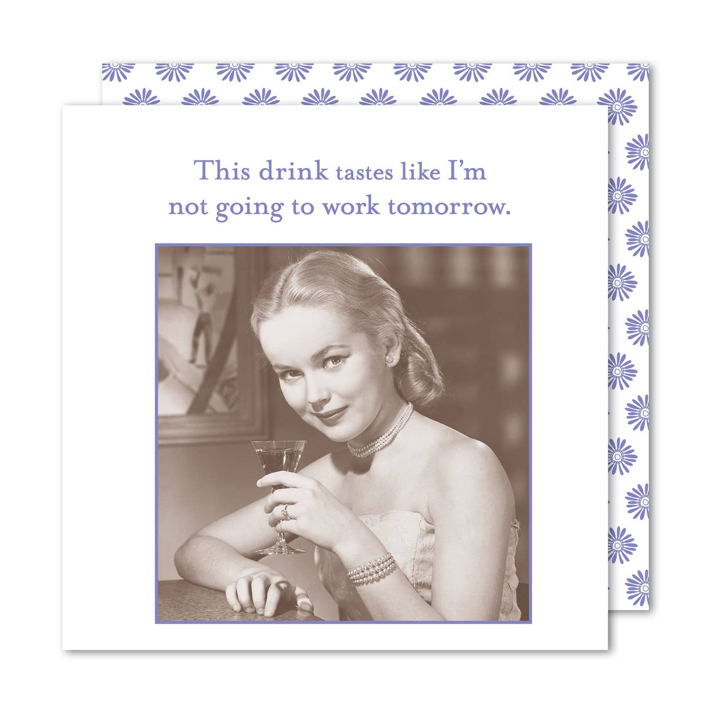 Shannon Martin Design – Not Going To Work Beverage Napkin