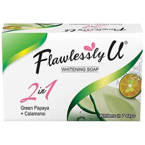 Flawlessly U – Soap – 2 in 1 – Green Papaya + Calamansi – 125 G