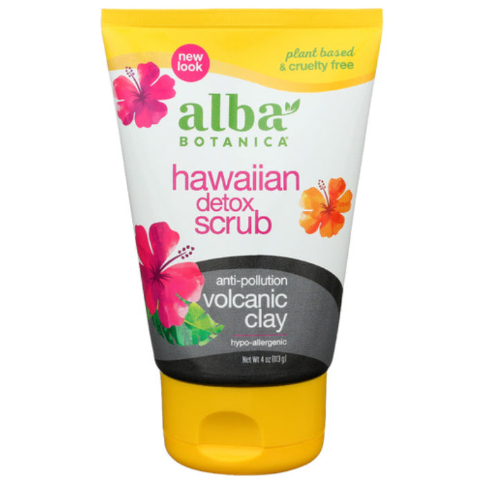 Alba Botanica – Hawaiian Detox Scrub, 4 Oz – Pack of 1