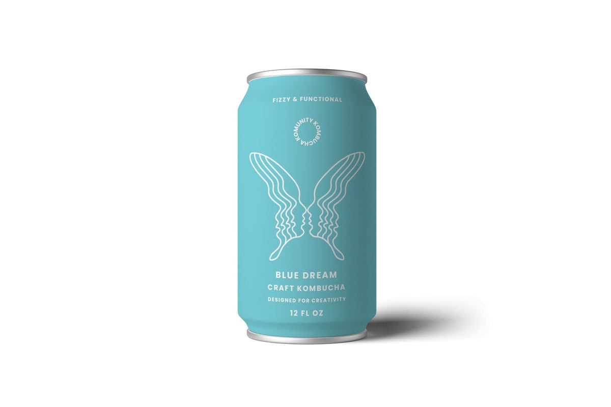 RMBR Kombucha Dream Blue Spirulina Can – 24 can x 12 oz case