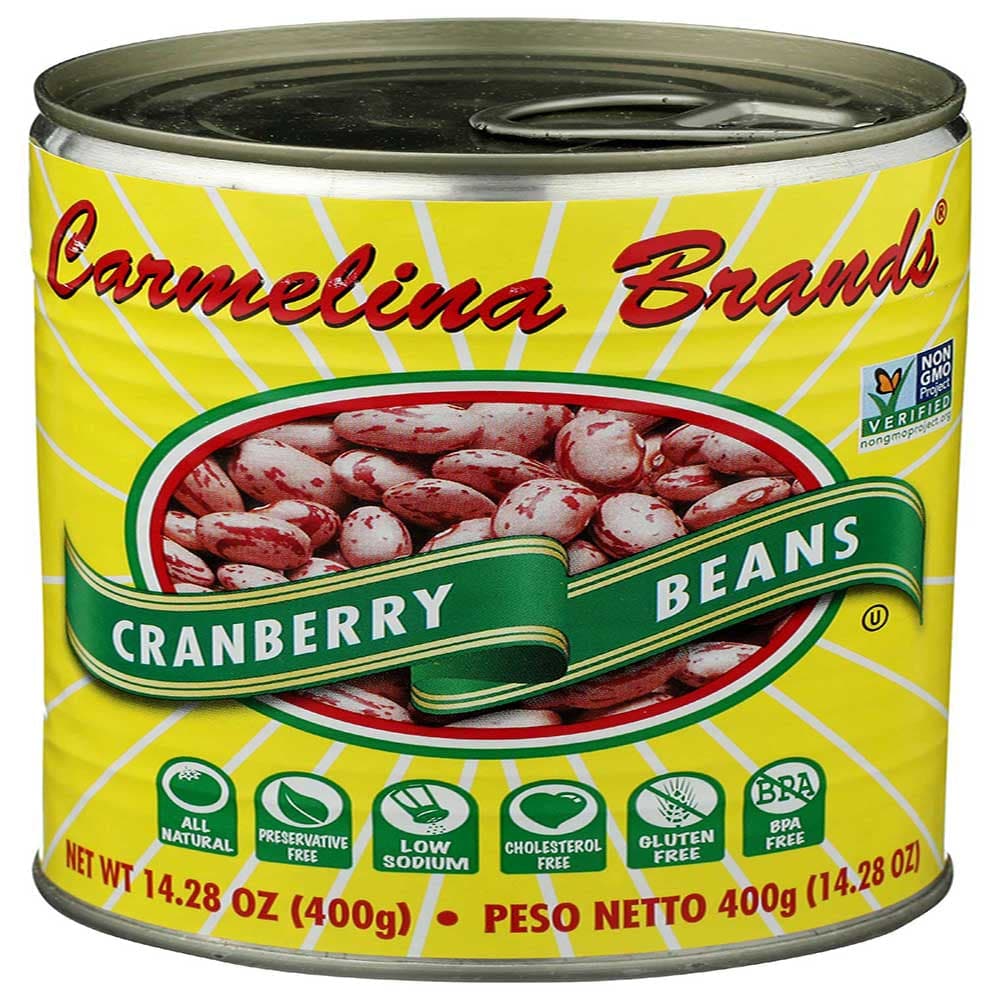 Carmelina – Italian Borlotti Cranberry Beans, 14.28 Oz