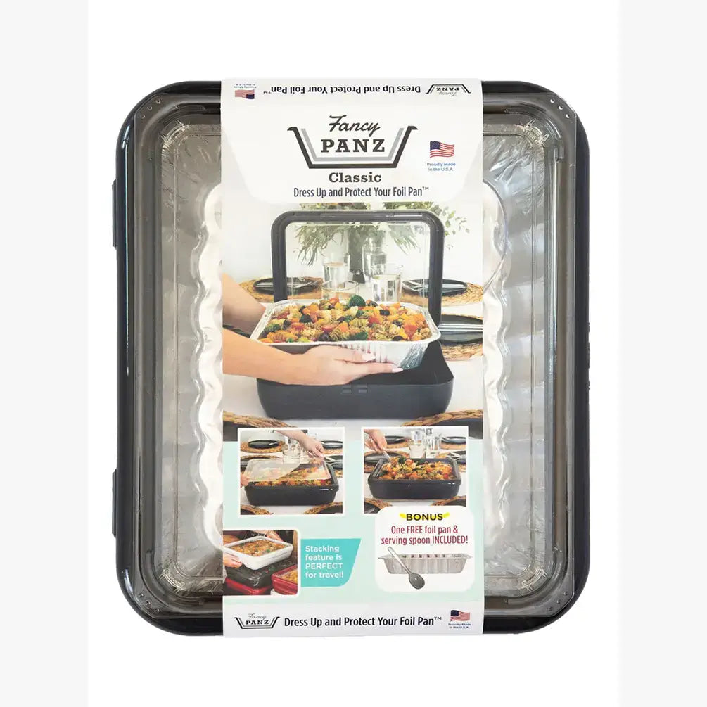 Fancy Panz – Classic Set – Pan Frame w/ Lid & Serving Spoon – Charcoal