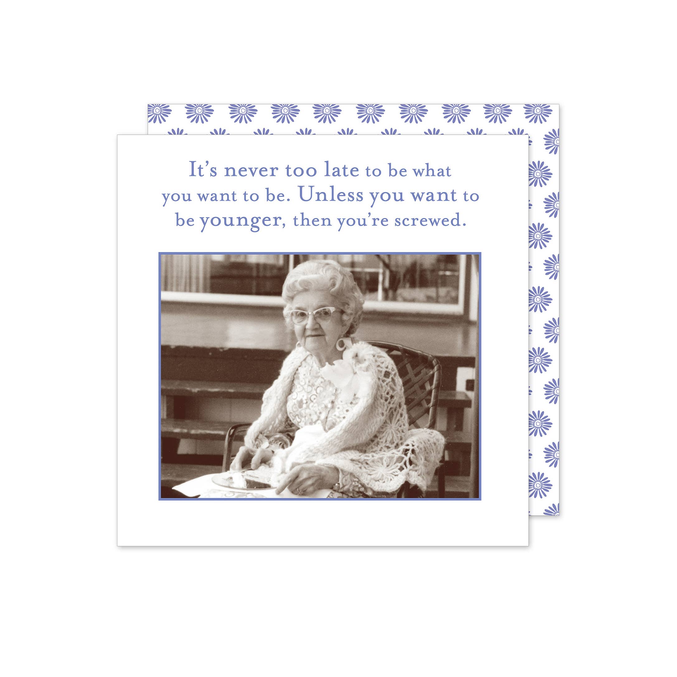 Shannon Martin Design – Never Too Late Beverage Napkin
