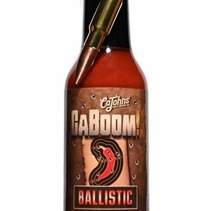 Caboom! Ballistic Hot Sauce with Bullet Keychain, 5oz.