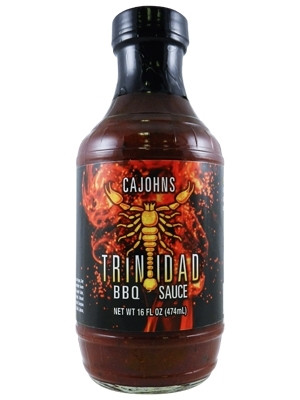 CaJohn’s Trinidad Scorpion BBQ Sauce, 16oz.