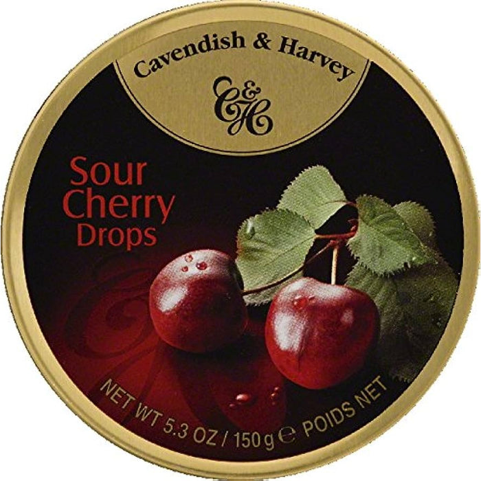 Cavendish & Harvey – Cherry Tin Candy, 5.3 Oz (Pack Of 12)