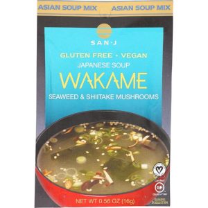 San J – Soup Mix Gluten-Free Wakame 0.56 Oz – Pack Of 36