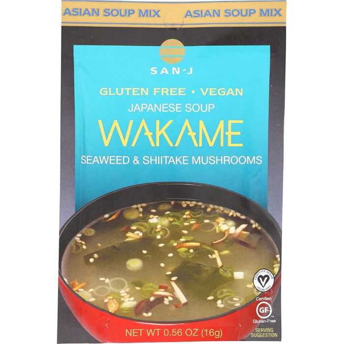 San J – Soup Mix Gluten-Free Wakame 0.56 Oz – Pack Of 36