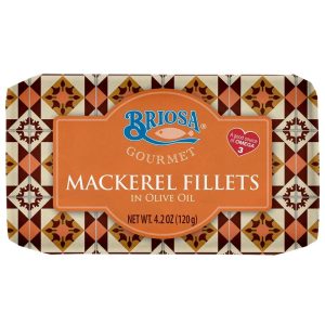 Briosa Gourmet Mackerel Fillets in Olive Oil – Premium International Loft Seafood