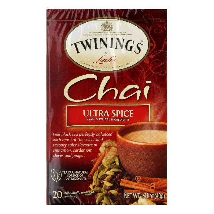 Twinings – Chai Ultra Spice Tea, 20 Bags | Pack of 6