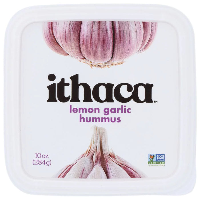 ITHACA COLD CRAFTED – HUMMUS LEMON GARLIC 10 OZ – Pack of 6