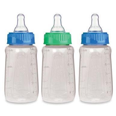 First Essentials by NUK 5 oz. Slow Flow Baby Bottles White, 3 Pack