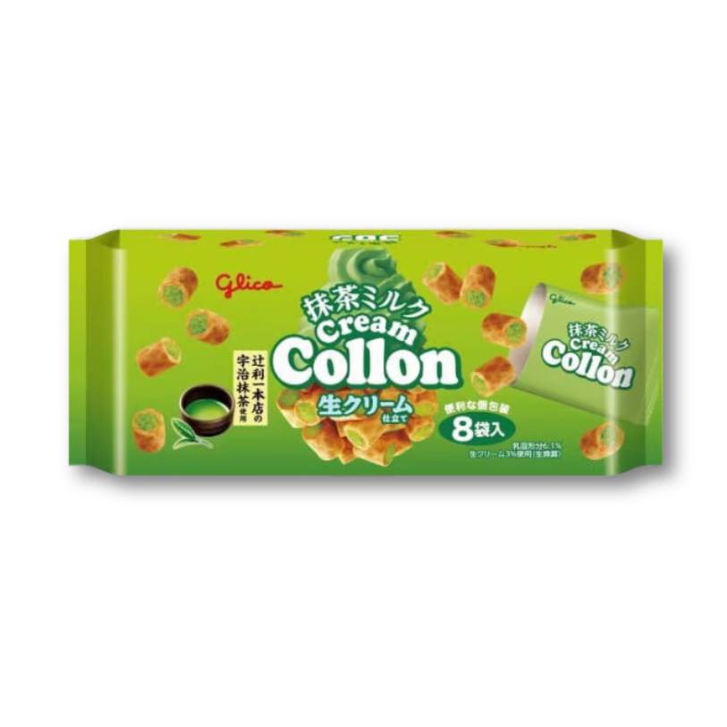 Glico Collon Biscuit Roll – Matcha Milk