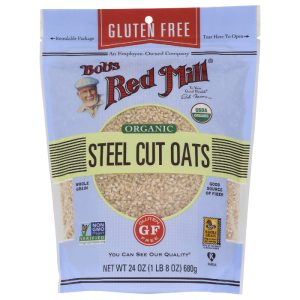 Bob’s Red Mill – Oats Steel Cut Gluten-Free Organic, 24 oz – Pack of 4