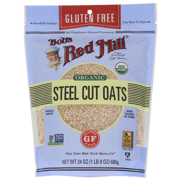 Bob’s Red Mill – Oats Steel Cut Gluten-Free Organic, 24 oz – Pack of 4