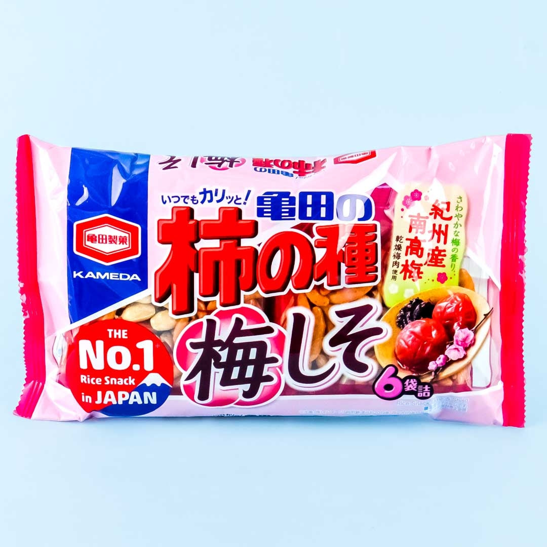 Kameda Kaki No Tane Senbei Snack Bag – Plum Shiso
