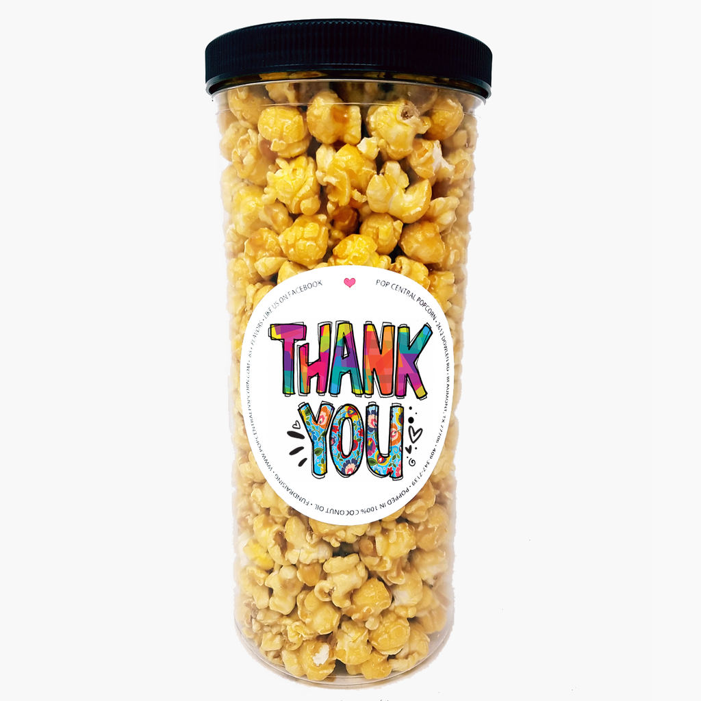 Thank You – Bright colors – Popcorn Tube