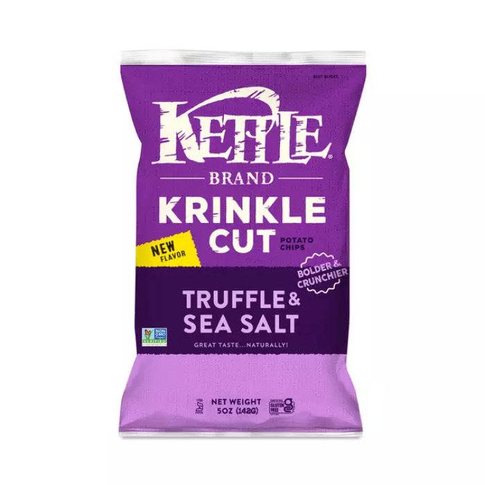 Kettle Foods – Chip Potato Krinkle Truffle Sslt 5 Oz – Pack Of 15