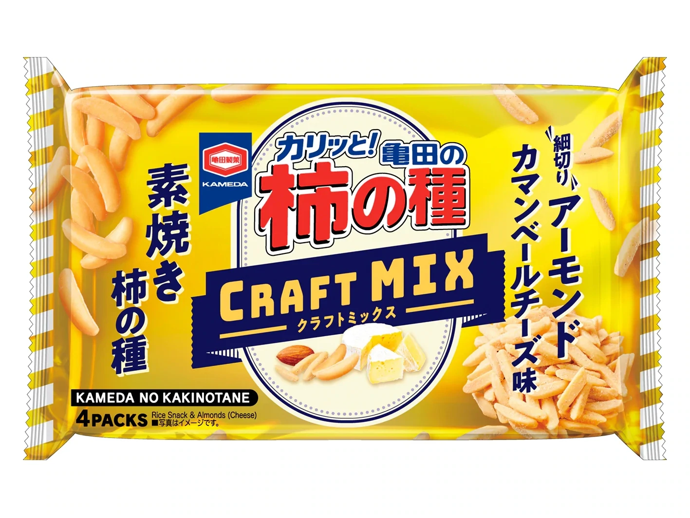 Kameda “Kakinotane” Craft Mix, Almond & Cheese, 70g