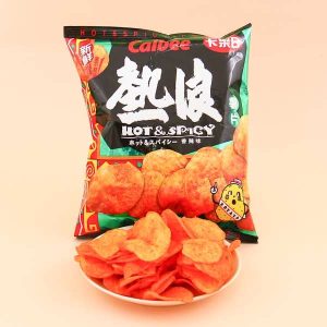 Calbee Potato Chips – Hot & Spicy