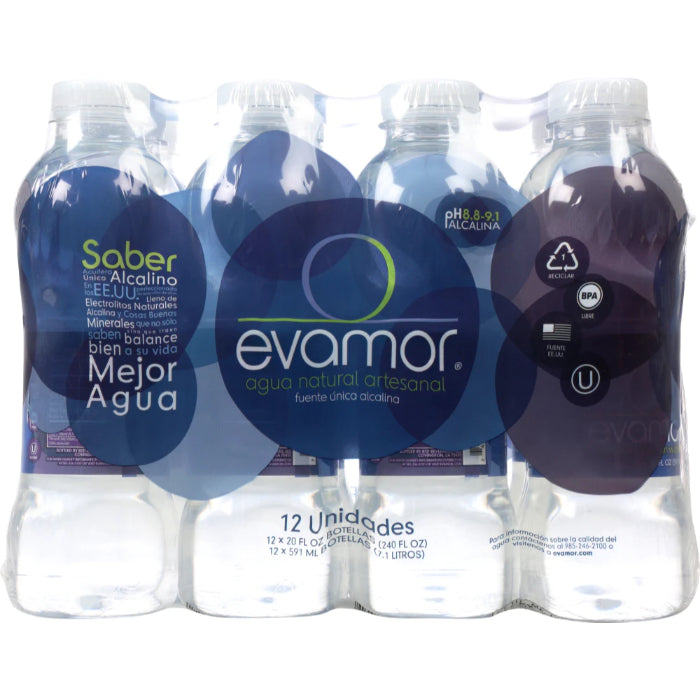 Evamor – Artesian Water, 256 fl oz (12-Pack) | Pack of 2