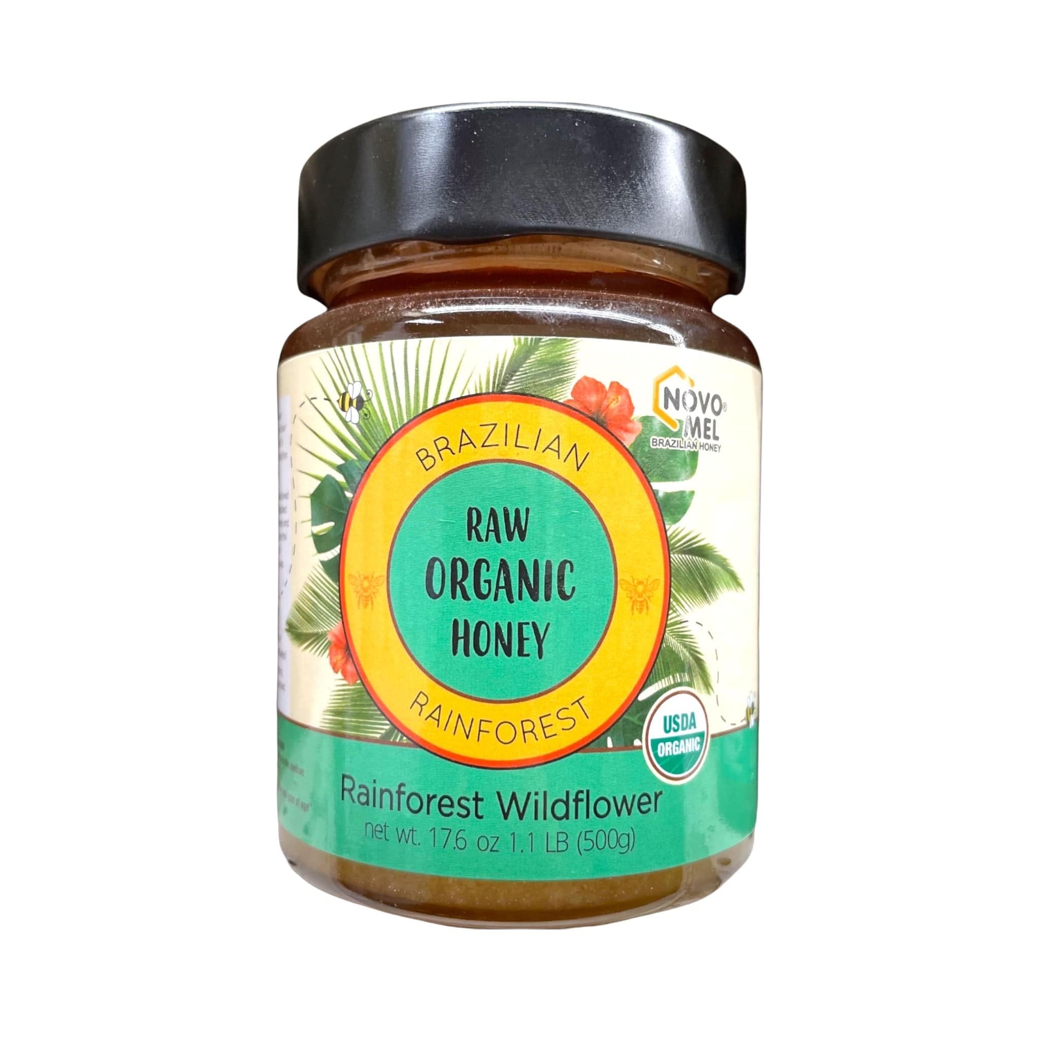 Novo Mel Rain Forest Raw Organic Honey Wildflower