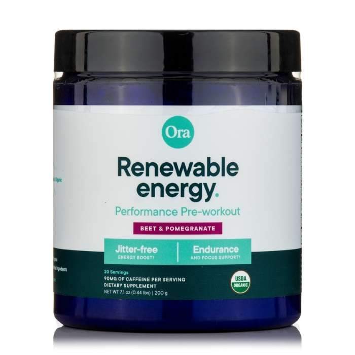 Ora – Organic Pre-Workout Powder – Renewable Energy, 7oz