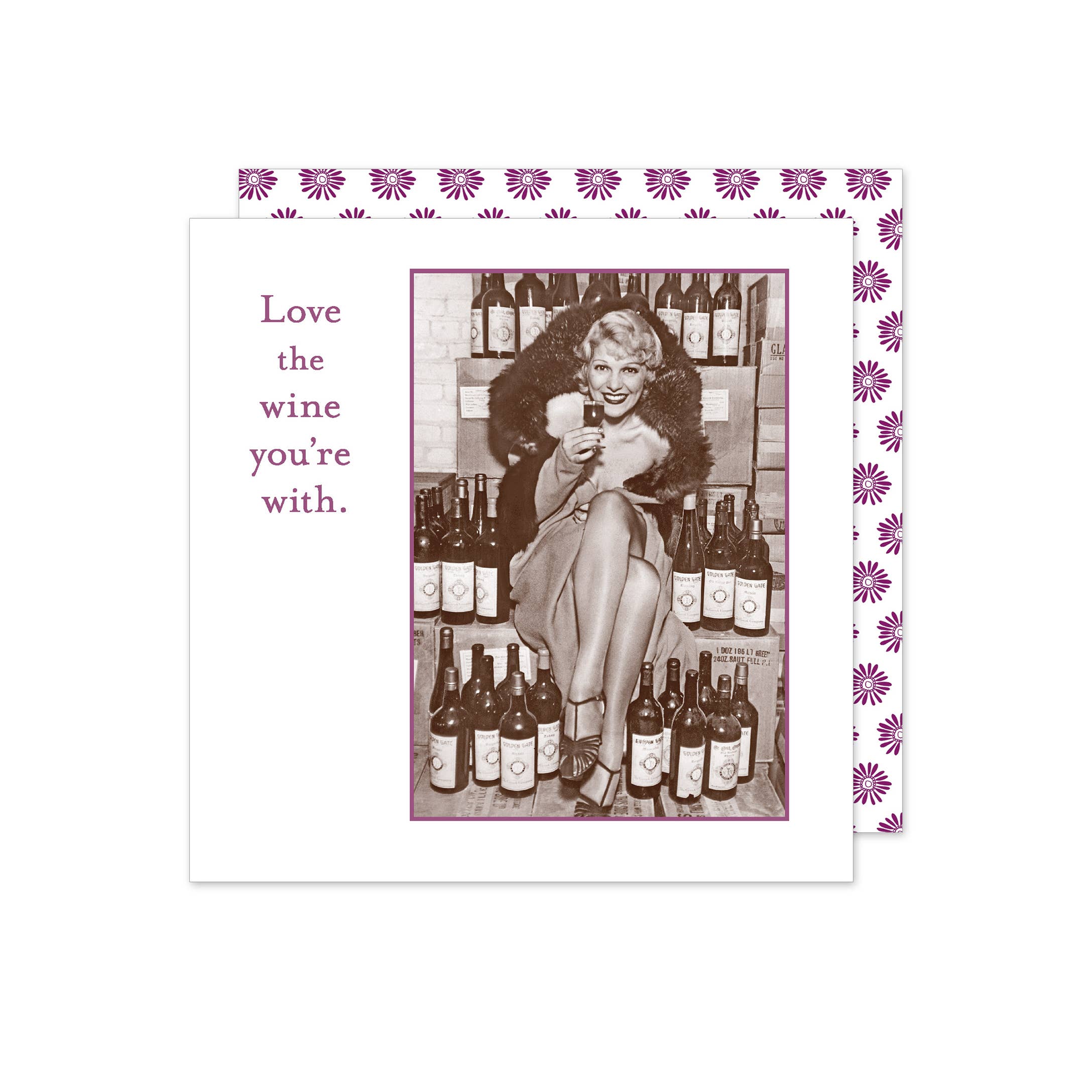 Shannon Martin Design – Love Wine With Beverage Napkin