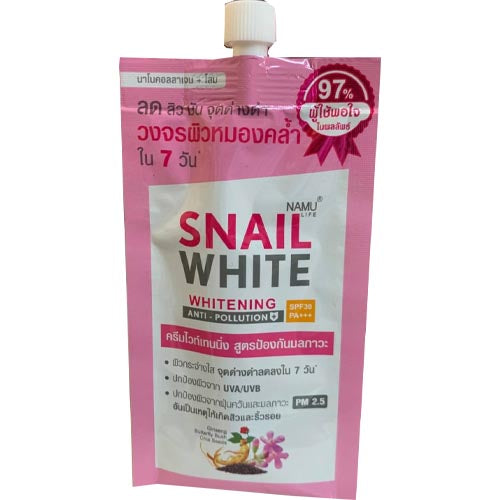Snail White – Anti-Pollution Cream – SPF 30 – 1 Sachet – 7 ml