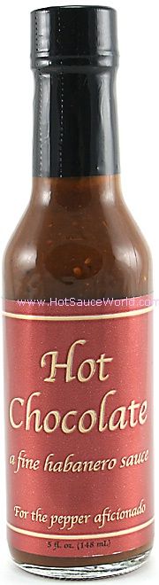 Hot Chocolate Hot Sauce with Chocolate Habanero Peppers, 5oz.