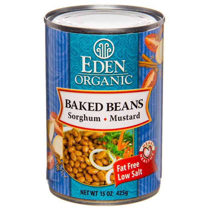 Eden Foods – Organic Baked Beans with Sorghum & Mustard, 15oz