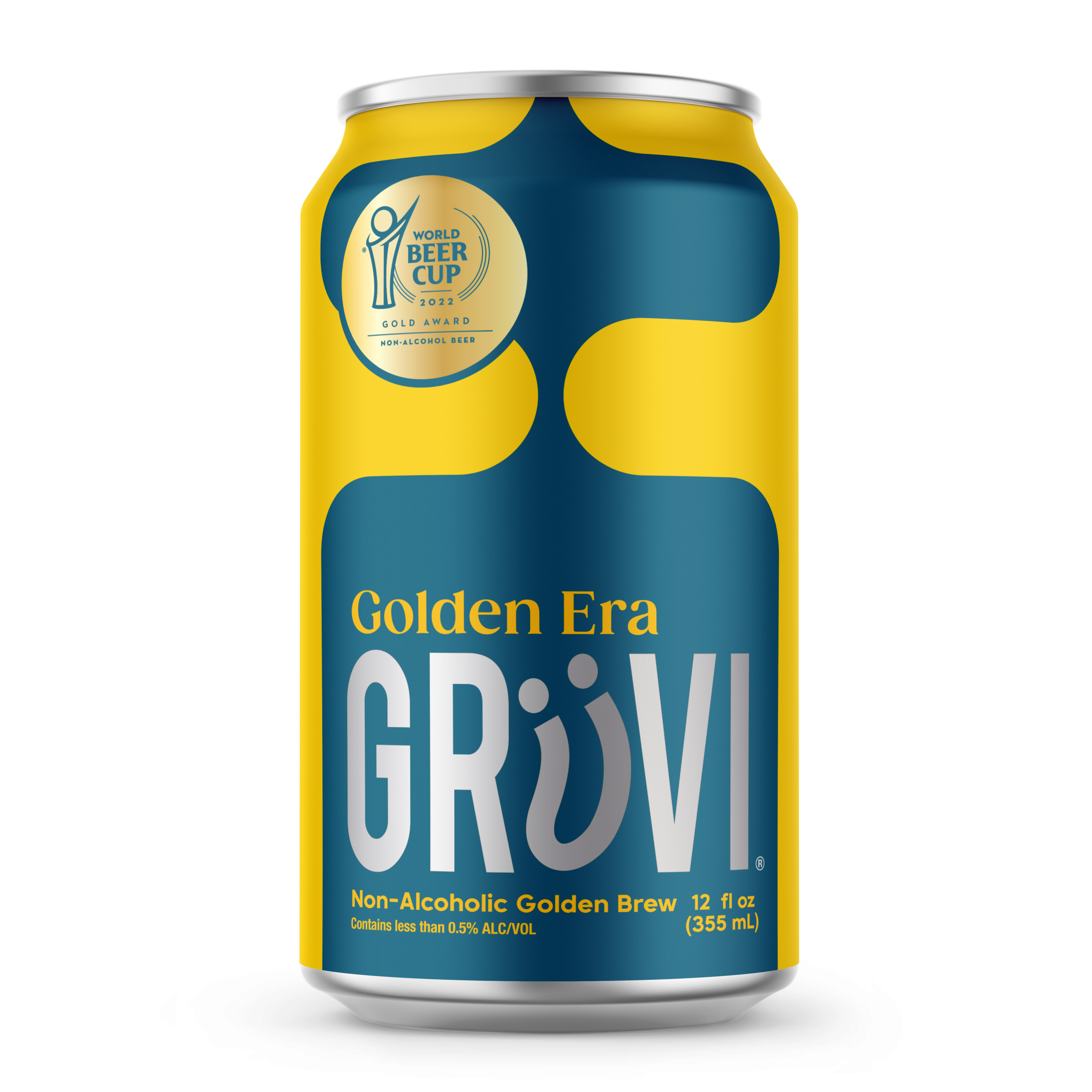 Gruvi Non-Alcoholic Golden Lager – Crisp, Refreshing Beer, 0.0% ABV