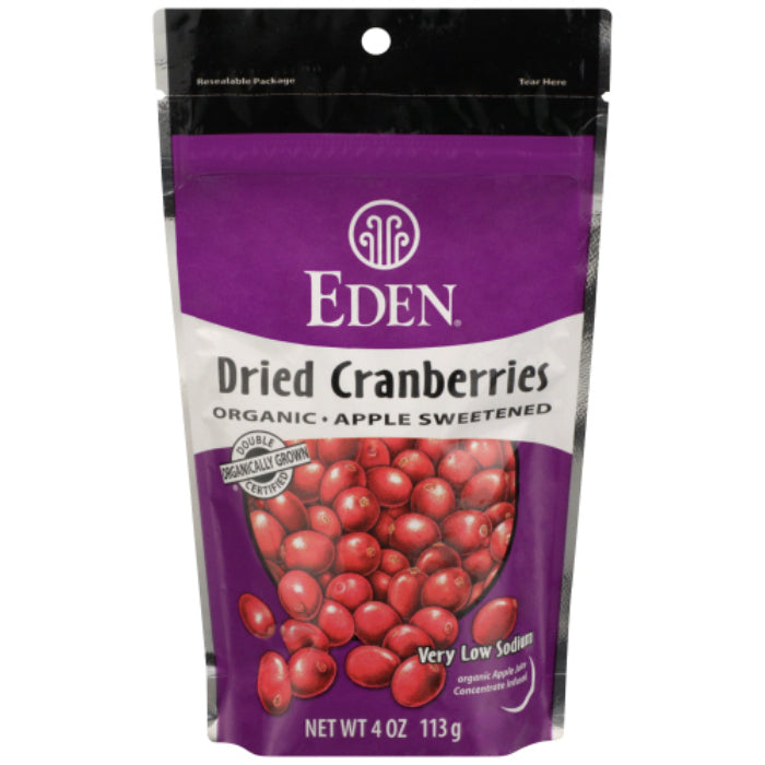 EDEN FOODS – FRUIT DRIED CRANBERRY 4 OZ – Pack of 1