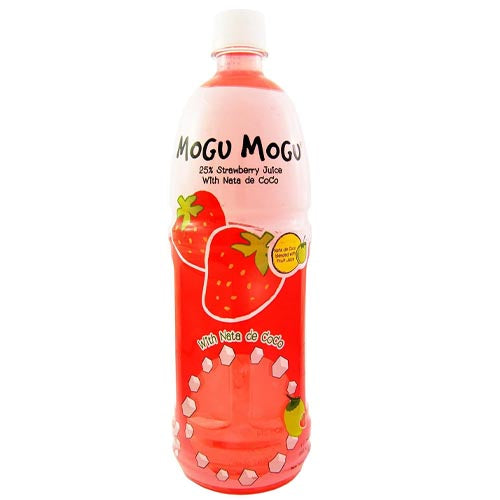 Mogu Mogu – Strawberry Juice with Nata De Coco – 1000 ML