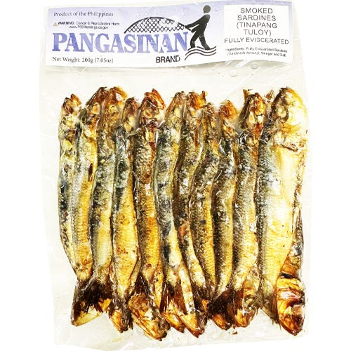 Pangasinan Brand – Smoked Sardines (Tinapang Tuloy) – Fully Eviscerated – 200 G