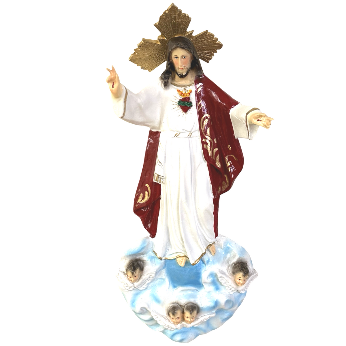 Welcome Jesus Hang Religious Statue Figurine – Philippine Handicrafts – 19.5 inches x 9 inches