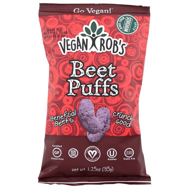 Vegan Rob’s Beet Puffs – 1.25 OZ | Pack of 24